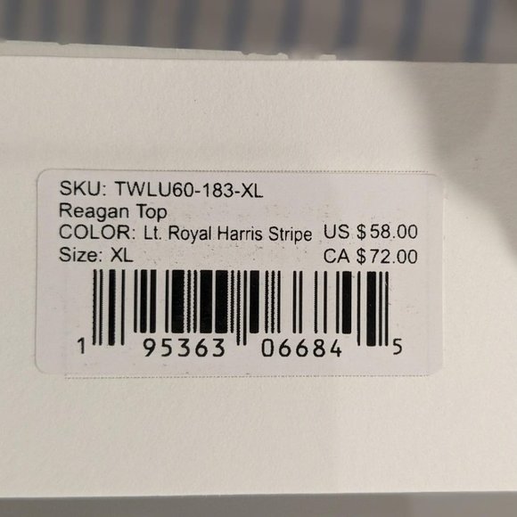 NWT Carve Design Reagan Top - Size XL - Picture 4 of 4